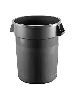 Grey 20 Gal. Round Container